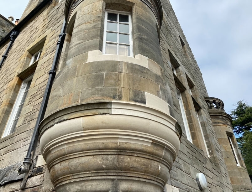 Restoration work to a private castle in Edinburgh  
